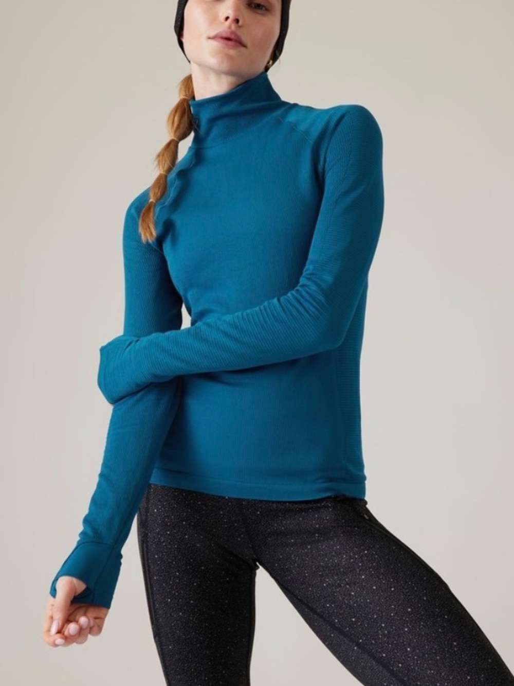 Athleta Flurry Seamless Ribbed Turtleneck
